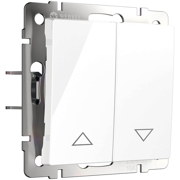 Выключатель жалюзи Werkel белый W1124501 4690389155239 Фото № 1
