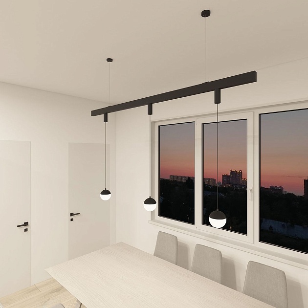 Трековый светодиодный светильник Denkirs Smart Moon DK8056-BK Фото № 4