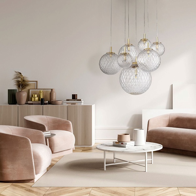 Подвесная люстра TK Lighting 4608 Cadix Gold Фото № 5
