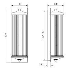 Настенный светильник Garda Decor K2KG0604W-1 1