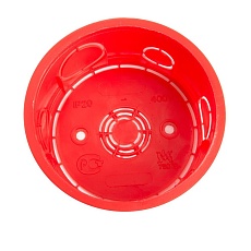 Коробка монтажная для сплошных стен, с крышкой, D80*40мм Stekker EBX30-01-1-20-80, красный 49003 4
