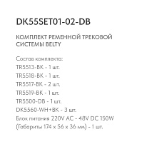 Трековая ременная система Denkirs Belty Set DK55SET01-02-DB 1