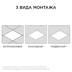 Встраиваемая светодиодная панель Apeyron 42-006 1