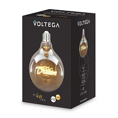 Лампа светодиодная филаментная Voltega 271 E27 4W 2500K желтая 8552 3
