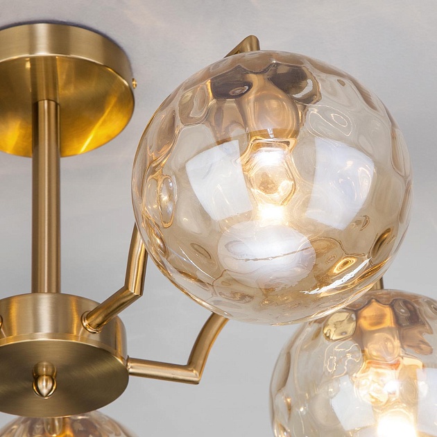 Потолочная люстра Eurosvet Оптима Eden 30178/5 латунь Фото № 4