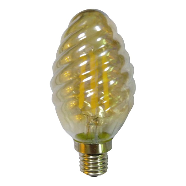 Лампа светодиодная Kink Light E14 6W 2700K золотая 098356-1,33 фото 