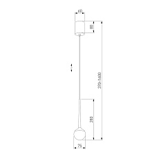 Подвесной светодиодный светильник Elektrostandard DLS028 6W 4200K белый a047769 5