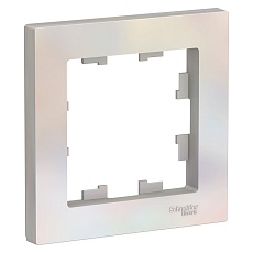 Рамка 1-постовая Systeme Electric AtlasDesign жемчужная ATN000401
