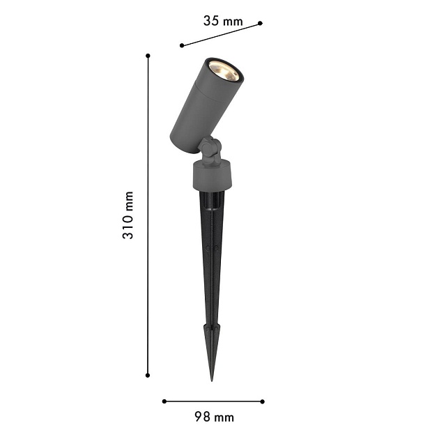 Ландшафтный светильник Favourite Micron 4808-1T изображение 2 Ландшафтный светильник Favourite Micron 4808-1T Фото № 2