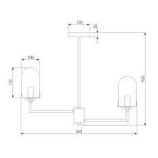Подвесная люстра Eurosvet Pluto 60156/6 хром 1