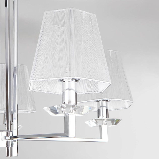 Потолочная люстра Eurosvet Alegria 60125/5 хром Smart изображение 2 Потолочная люстра Eurosvet Alegria 60125/5 хром Smart Фото № 2