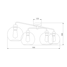 Потолочная люстра TK Lighting 2835 Bari 1