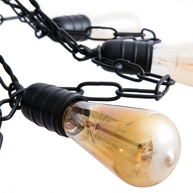 Потолочная люстра Arte Lamp A9344PL-8BK изображение 4 Потолочная люстра Arte Lamp A9344PL-8BK Фото № 4