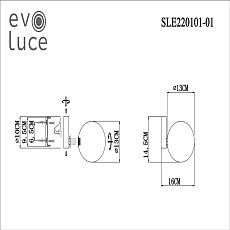 Бра Evoluce Arcola SLE220101-01 1