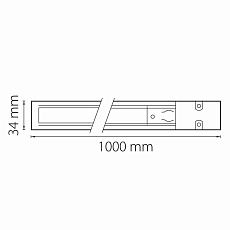 Шинопровод трехфазный Lightstar Barra 504015 1