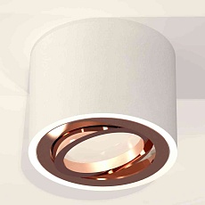 Комплект накладного светильника Ambrella light Techno Spot XS7510005 SWH/PPG белый песок/золото розовое полированное (C7510, N7005) 2