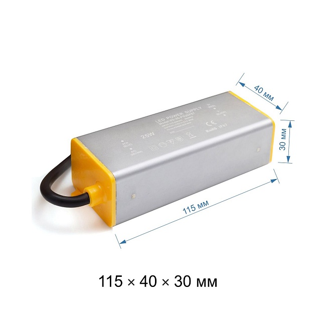 Блок питания OGM 12V 25W IP67 2A PS3-35 Фото № 13