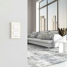 Выключатель двухклавишный проходной Werkel белый W1122001 4690389155215 4