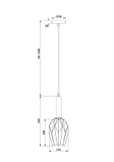 Подвесной светильник Freya Delta Market FR9001PL-01B 1