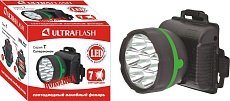 Налобный светодиодный фонарь Ultraflash Т от батареек 85х75 20 лм 909LED7 11782 4