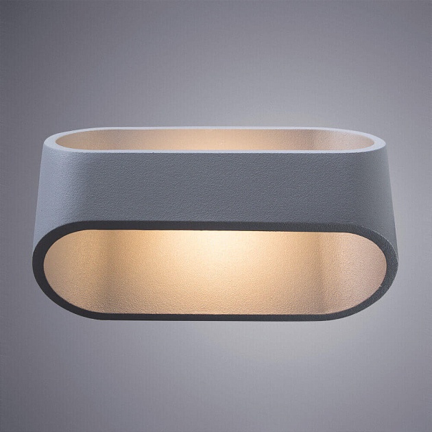 Настенный светодиодный светильник Arte Lamp A1428AP-1GY изображение 4 Настенный светодиодный светильник Arte Lamp A1428AP-1GY Фото № 4