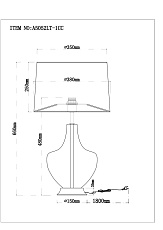 Настольная лампа Arte Lamp Sheratan A5052LT-1CC 1