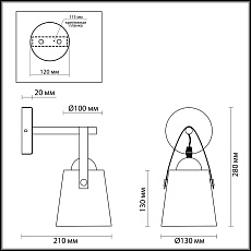 Бра Lumion Lofti Tristen 3641/1W 2