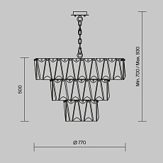 Подвесная люстра Maytoni Puntes MOD043PL-18CH 2