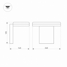 Уличный настенный светодиодный светильник Arlight LGD-Tent-Wall-9W Warm3000 029977 1