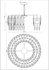 Подвесная люстра Moderli Mery V9040-8P 1