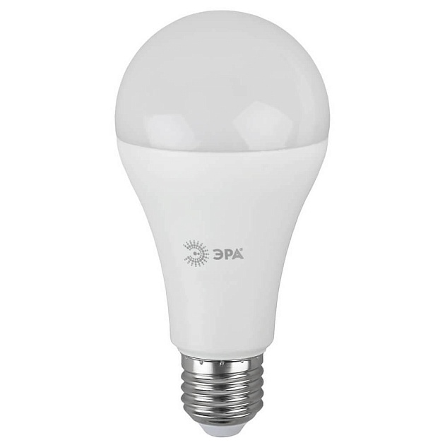 Лампа светодиодная ЭРА E27 21W 4000K матовая LED A65-21W-840-E27 Б0035332 фото 