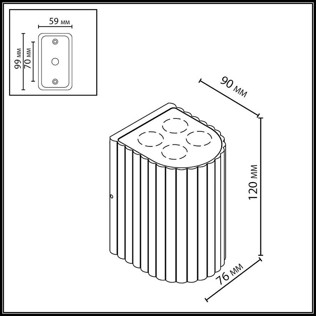 Настенный светильник Odeon Light NATURE 7127/8WL Фото № 3