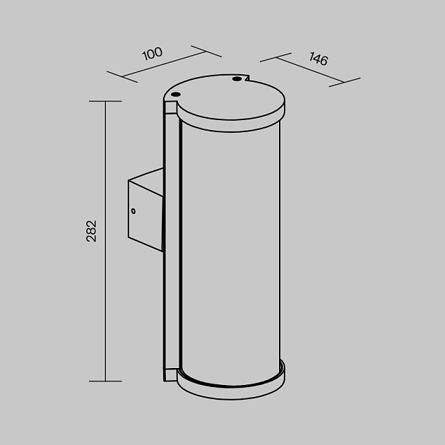 Уличный настенный светильник Maytoni Conf O451WL-01GF изображение 2 Уличный настенный светильник Maytoni Conf O451WL-01GF Фото № 2