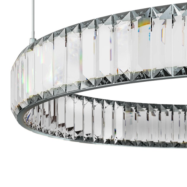 Подвесной светодиодный светильник Loft IT Crystal ring 10135/600 Chrome фото 2