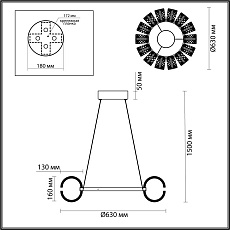 Подвесная люстра Odeon Light MIRAGE 5030/92L 1