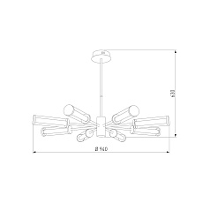 Подвесная светодиодная люстра Eurosvet Stark 50386 LED 1