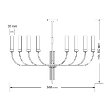 Подвесной светильник KUTEK MOOD MUS-ZW-8(Z)II 2