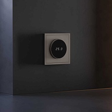 Терморегулятор электронный S70 с индикацией и датчиком, для теплого пола, (капучино) Voltum VLS070114 2