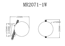 Бра MyFar Francis MR2071-1W 1