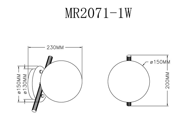 Бра MyFar Francis MR2071-1W фото 2