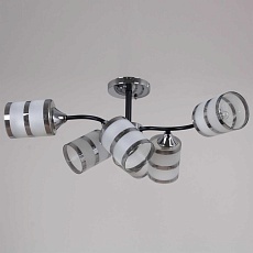 Потолочная люстра Reluce 45360-0.3-06 BK+CR 2