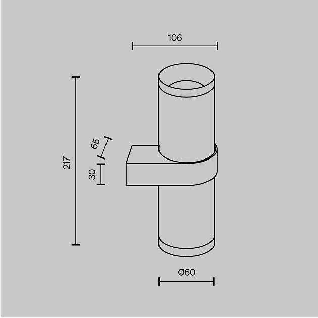 Бра Maytoni Technical Focus Design C069WL-02B Фото № 2