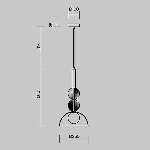 Подвесной светильник Freya Sunspot FR5482PL-01BS1 Фото № 2