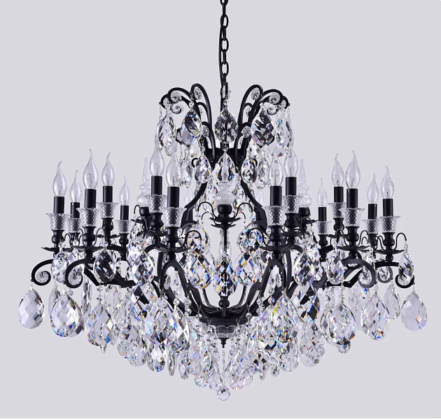 Подвесная люстра Crystal Lux Magnifico SP19 Black/Transparent Фото № 3