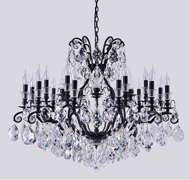 Подвесная люстра Crystal Lux Magnifico SP19 Black/Transparent фото 3