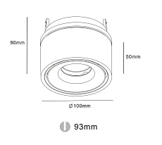 Встраиваемый светодиодный спот DesignLed RT-MJ-1001-B-13-WW 002969 1