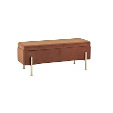 Банкетка Stool Group Болейн с ящиком велюр терракотовый 20A544VF-MOMO-10