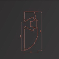 Профиль Flexy для многоуровневых натяжных потолков 6956 STANDART 01 1