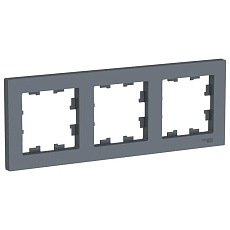 Рамка 3-постовая Systeme Electric AtlasDesign грифель ATN000703