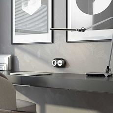 Выключатель двухклавишный на 4 положения Werkel Vintage серебро матовый/хром W5822054 4690389183195 4